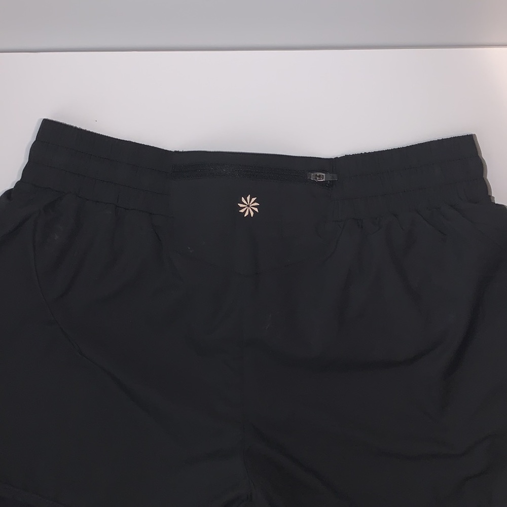 Athleta Double Layer Running Shorts Size Medium. - image 4